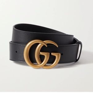 Gucci re-edition wide leather belt